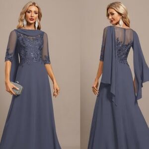 JJ's House Lace Chiffon Dress